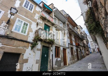 Viviero, une ville du nord de la Galice, située sur une ria. Banque D'Images