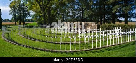 American Veterans Cross Memorial, cimetière de Graceland, Buffalo Center, Iowa, États-Unis Banque D'Images