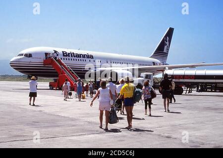 Avion de ligne Boeing (1990) Banque D'Images