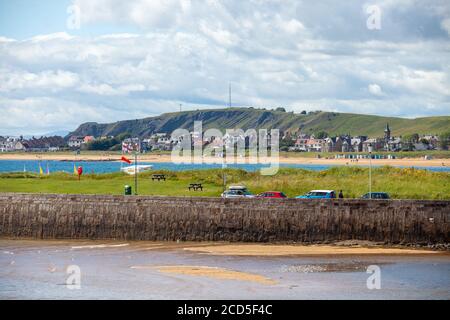 La plage d'Elie et les falaises d'Earlsferry près d'Elie in Le Neuk est de Fife Ecosse Banque D'Images