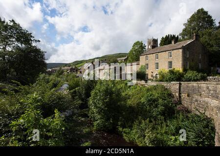 Le village de Muker à Swaledale, North Yorkshire, Angleterre, Royaume-Uni Banque D'Images