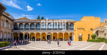 Royal Alcazars, Séville, Andalousie, Espagne Banque D'Images