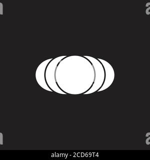 courbes signal simple propagation design logo vecteur Illustration de Vecteur