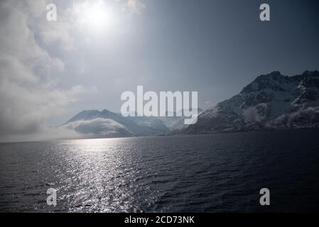 Près d'Oksfjord, Norvège Banque D'Images