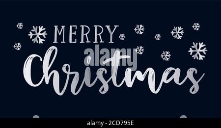 Citation de Joyeux Noël en tant que logo ou en-tête. Lettre de célébration pour affiche, carte, invitation, bannière, étiquette, circulaire. Illustration de Vecteur