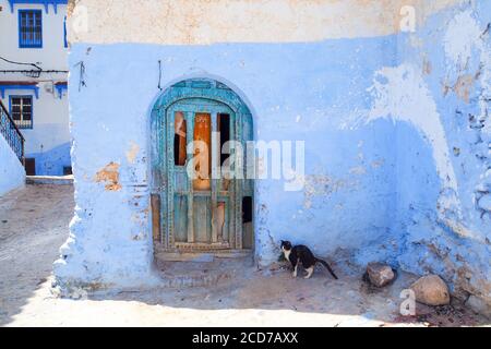 Portes à Chefchaouen Banque D'Images