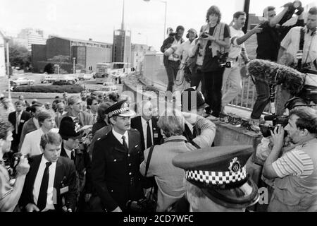 TUC Conference Bournemouth inc Bill Jordan Norman Willis Eric Hammond de l'EETPU. 05 septembre 1988. Photo: Neil Turner Banque D'Images