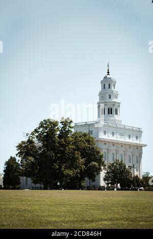 Temple mormon à Nauvoo, Illinois Banque D'Images