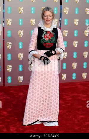 Edith Bowman participe aux EE British Academy film Awards au Royal Albert Hall le 10 février 2019 à Londres, en Angleterre. Banque D'Images