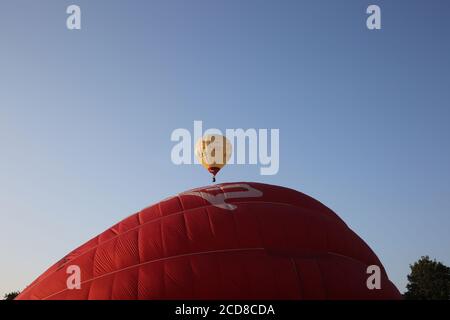 20e anniversaire de Strathaven Hot air Ballon festival Ecosse , 25 août 2019 crédit : Alister Firth Banque D'Images