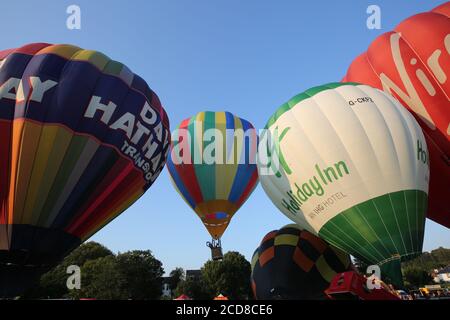 20e anniversaire de Strathaven Hot air Ballon festival Ecosse , 25 août 2019 crédit : Alister Firth Banque D'Images