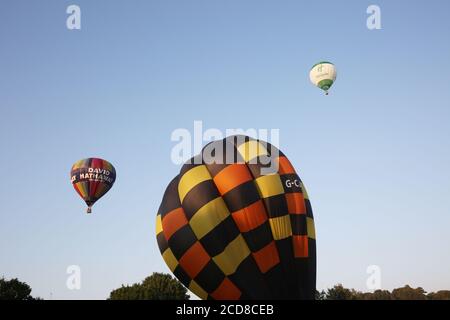 20e anniversaire de Strathaven Hot air Ballon festival Ecosse , 25 août 2019 crédit : Alister Firth Banque D'Images