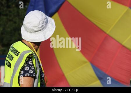 20e anniversaire de Strathaven Hot air Ballon festival Ecosse , 25 août 2019 crédit : Alister Firth Banque D'Images