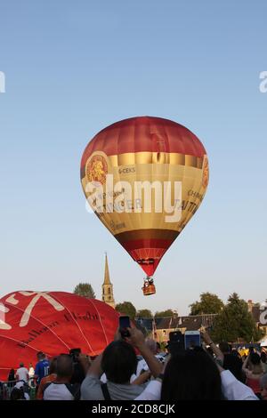 20e anniversaire de Strathaven Hot air Ballon festival Ecosse , 25 août 2019 crédit : Alister Firth Banque D'Images