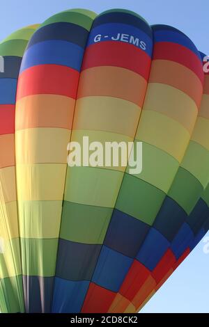 20e anniversaire de Strathaven Hot air Ballon festival Ecosse , 25 août 2019 crédit : Alister Firth Banque D'Images