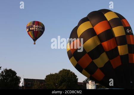 20e anniversaire de Strathaven Hot air Ballon festival Ecosse , 25 août 2019 crédit : Alister Firth Banque D'Images