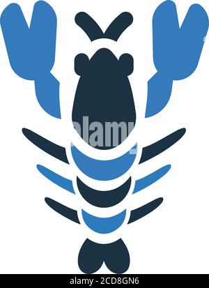 Crevettes, homards Icon - parfait pour la conception et le développement de sites Web, de fichiers imprimés et de présentations, de matériel promotionnel, d'illustrations ou d'un Illustration de Vecteur