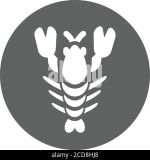 Crevettes, homards Icon - parfait pour la conception et le développement de sites Web, de fichiers imprimés et de présentations, de matériel promotionnel, d'illustrations ou d'un Illustration de Vecteur