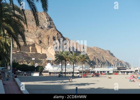 Andalousie en Espagne: Port d'Aguadulce dans la province d'Almeria. Banque D'Images