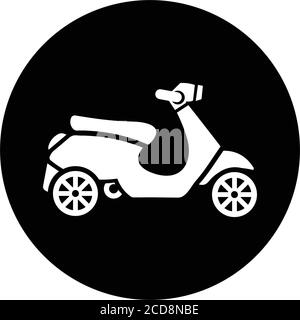 Bike, vespa scooter Icon - bien organisé et modifiable conception vectorielle en utilisant dans des buts commerciaux, des médias d'impression, Web ou tout type de projets de conception. Illustration de Vecteur