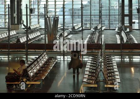 Asie, Qatar, Doha, aéroport international de Hamad Banque D'Images