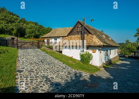 Hongrie, comté de Nograd, village de Holloko classé au patrimoine mondial de l'UNESCO Banque D'Images