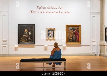 France, Paris, la Fondation Custodia, peinture de Frans Hals Banque D'Images