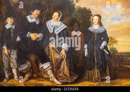 France, Paris, la Fondation Custodia, peinture de Frans Hals Banque D'Images