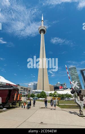 Le Canada, l'Ontario, Toronto, la Tour CN Banque D'Images