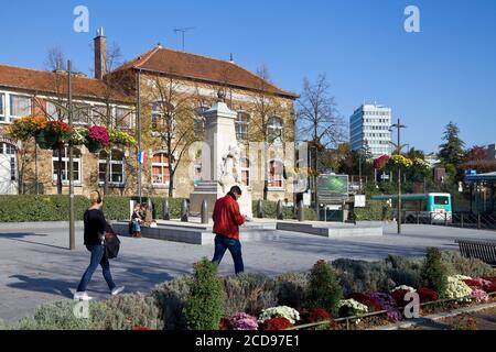 France, Seine Saint Denis, Rosny sous Bois, place de la résistance et de la Déportation des martyrs Banque D'Images