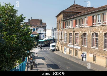 France, Seine Saint Denis, Rosny sous Bois, rue Marie Betremieux Banque D'Images