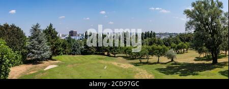 France, Seine Saint Denis, Rosny sous Bois, Golf municipal, panorama Banque D'Images