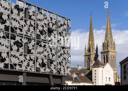 France, Calvados, Côte de Nacre, Douvres la Delivrande, Basilique notre Dame de la livraison Banque D'Images