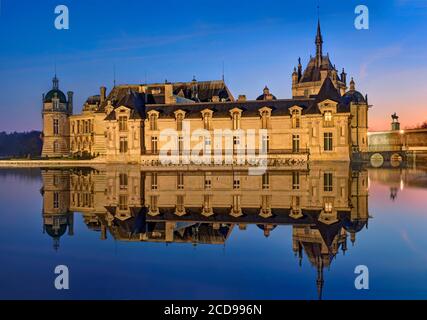 La France, l'Oise, le château de Chantilly Banque D'Images