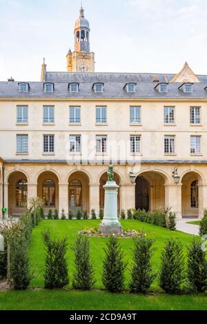 France, Paris, quartier de montagne Sainte Geneviève, Ecole secondaire Henri IV Banque D'Images