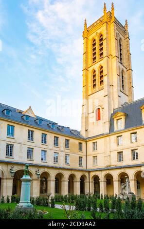 France, Paris, quartier de montagne Sainte Geneviève, Ecole secondaire Henri IV Banque D'Images