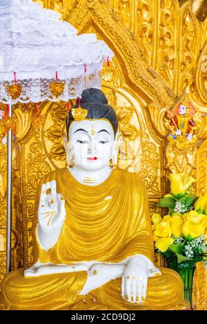 Myanmar (Birmanie), Yangon, district de Shwe Gon Daing, Paya Chaukhatgyi Banque D'Images