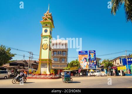 Myanmar (Birmanie), État Karen, centre-ville de hPa an Banque D'Images