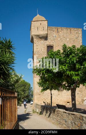 France, haute Corse, Aleria, plaine orientale l'ancien fort génoise de Matra aujourd'hui musée archéologique départemental Jerome Carcopino Banque D'Images