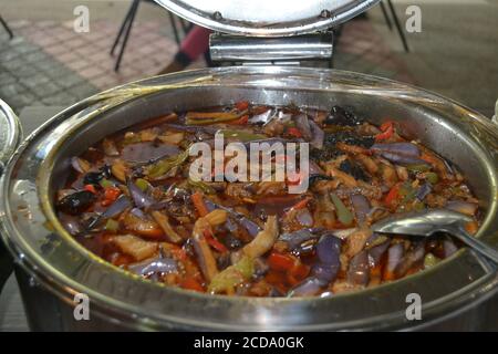 curry de légumes sous forme de buffet Banque D'Images