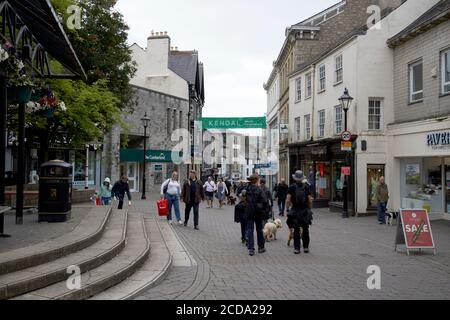 Place du marché dans le centre-ville de Kendal cumbria angleterre royaume-uni Banque D'Images