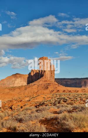 Camel Butte de John Ford point Overlook, Monument Valley, Utah et Arizona frontière États-Unis Banque D'Images