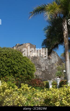 Castillo San Cristobal, une partie des défenses du vieux San Juan, Porto Rico, était la plus grande fortification européenne jamais construite dans les Amériques. Nationale Banque D'Images