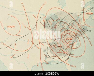 . Le climat et le temps de Baltimore . Figure 166.—l'ouragan du 13 octobre 1893 (8 a. M.),. Figure 167.—l'ouragan du 13 octobre 1893 (8 p. M.), MARYLAND AVEATIER SERVICE 479 (8 p. M. Octobre 13 Station Velocity. Direction- ^^°- (miles) tion. Charleston, S. C 34 W Washington, D. C 42 se Baltimore, MD 40 se Atlantic City, N. J 44 se Philadelphia, Pa 56 se Sandy Hook, N. J 64 se Boston, Mass 36 E Woods Holl, Mass 44 se à 8 a. M. Octobre 14.) Station. T^^^7 ^J^ (miles) tion. Albany, N. y 48 se Oswego, N. y 60 se Buffalo, N. y 60 SW Erie, Pa 36 se Sandusky, 0 36 NW Detroit, Mich 46 W Grand Haven, Banque D'Images