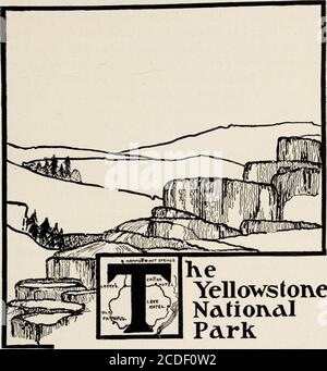 . Burton Holmes travelogues . COMPLET EN DIX VOLUMES•— VOLUME SIX — The McClure Company New Yorkmcmviii Copyright, 1901, par E. Burton Holmes Copyright, 1908, par E. Burton Holmes tous droits réservés LE PARC NATIONAL DE YELLOWSTONE. He YellowstoneNationalPark LA région DE YELLOWSTONE — ce demi-mythique won-derland d'hier — est devenu une royalitéfascinante pour le voyageur de à jour. Vers la fin des années 60, l'attention du monde a été dirigée toan région inexplorée dans le coin nord-ouest du Wyoming. Des rumeurs étranges avaient été mises à flot au sujet de l'existence-là entre les Rocheuses, près de t Banque D'Images