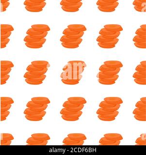 Illustration sur le thème de la carotte jaune à motif lumineux, racine végétale pour le phoque. Motif végétal composé de belles carottes, de nombreuses racines de plantes. SIM Illustration de Vecteur