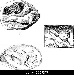 . Le palais de Minos : un compte-rendu comparatif des étapes successives de la civilisation crétoise ancienne comme illustré par les découvertes de Knossos . 538. Dagger incrusté de la tombe du quatrième arbre, Mycenae. Sur une plus grande échelle, sans aucun doute, le mobile galloop motivation a été égalementadapté aux frises de reliefs de stuc peints ou de fresque sur l'appartement. De theseeffectivement, nous pouvons voir une réflexion dans les scènes de chasse au taureau des Vapheiocups ainsi que sur les dessins intaglio dérivés du même cycle. Tosome de ces derniers, portant des traces de leur inspiration architecturale dans la base triple ci-dessous, l'attention a été Banque D'Images