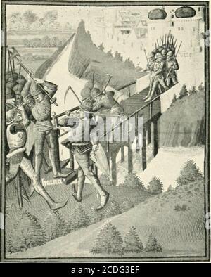 . Social Angleterre; un compte rendu des progrès de la population dans la religion, les lois, l'apprentissage, les arts, l'industrie, le commerce, la science, la littérature et les manières, de la première fois à nos jours. 14851 L'Airr (SI ir.IT?. 439 et être indompte pour soutenir un combat en cours d'exécution witli successive relaysof ennemis qui étaient individuellement leurs intérieurs. Les seules dittbrences qui peuvent être notées entre le char-Armouractcr des armées qui ont combattu à Agincourt et à Poitiers armes, sont comparativement sliglit. De part et d'autre, les hommes à bras garent plus lourdement armés que dans le centurv précédent. Le. A UA.ND TU-I1 Banque D'Images