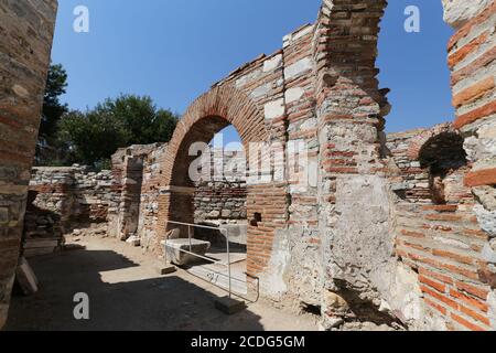 Basilique Saint-Jean dans la ville de Selcuk, ville d'Izmir, Turquie Banque D'Images