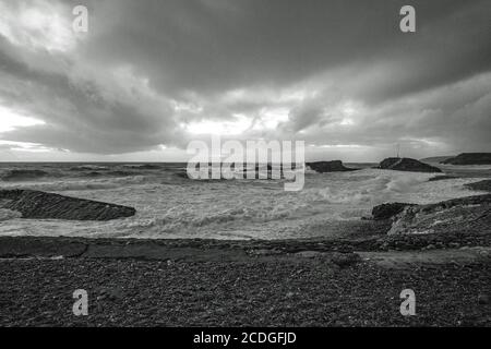 Bude Breakwater Banque D'Images